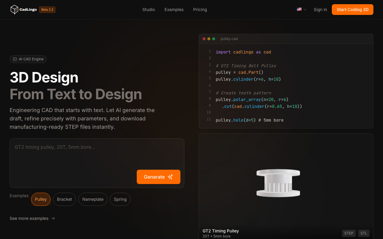 CADlingo product screenshot